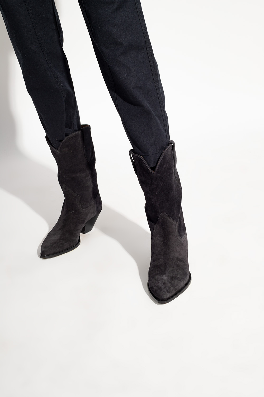 Black 'Dahope' suede cowboy boots Isabel Marant - Supreme x